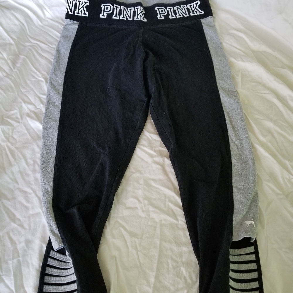 PINK capri black size Large
